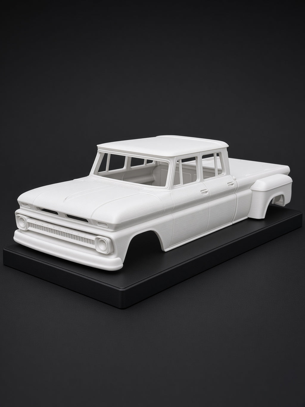 1/10 Scale 3D Printed Interior Kit for 1965 Chevy 4-Door Dually Pickup RC Body — Fits CEN Sicario, F-450, DL Series