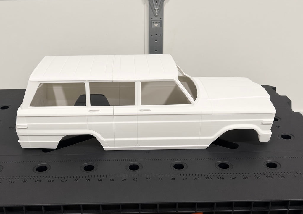 1/10 Scale 3D Printed 1973 Jeep Grand Wagoneer RC Crawler Body