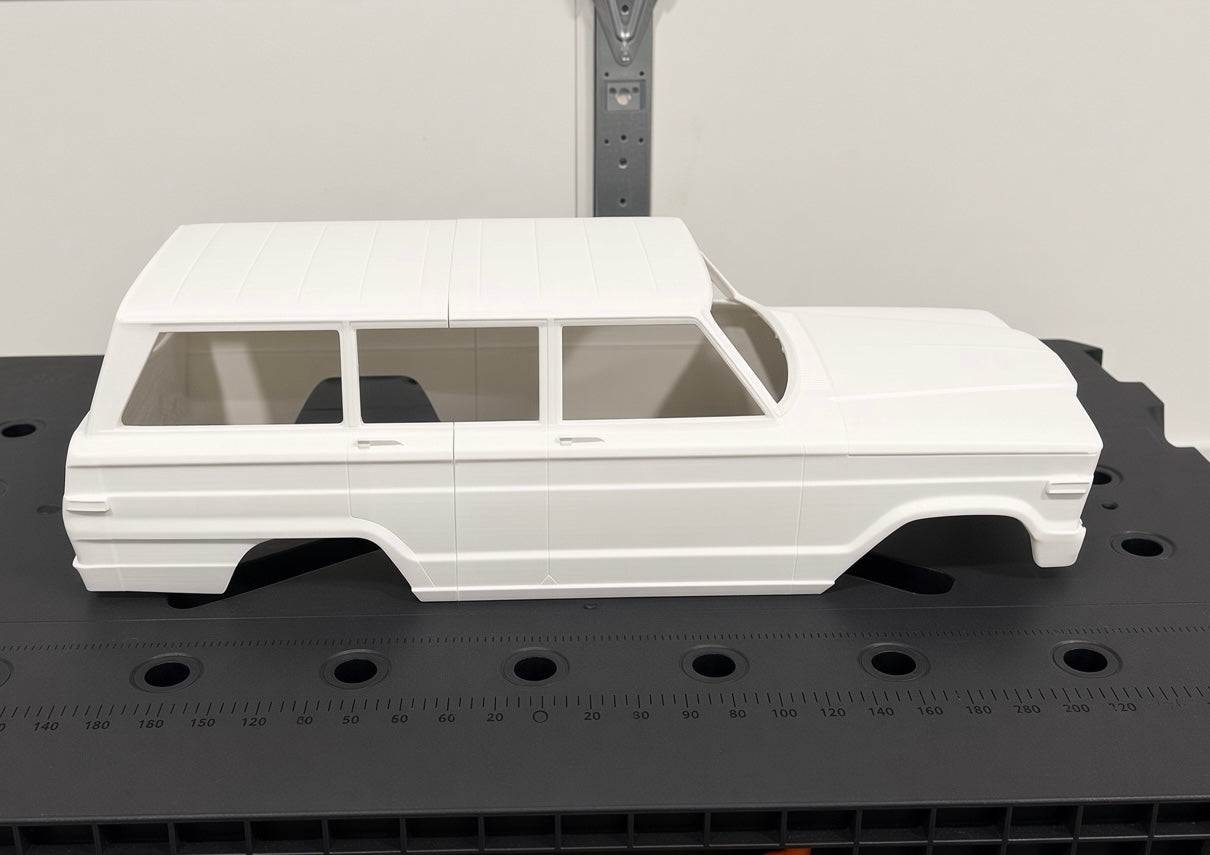 1/10 Scale 3D Printed 1973 Jeep Grand Wagoneer RC Crawler Body
