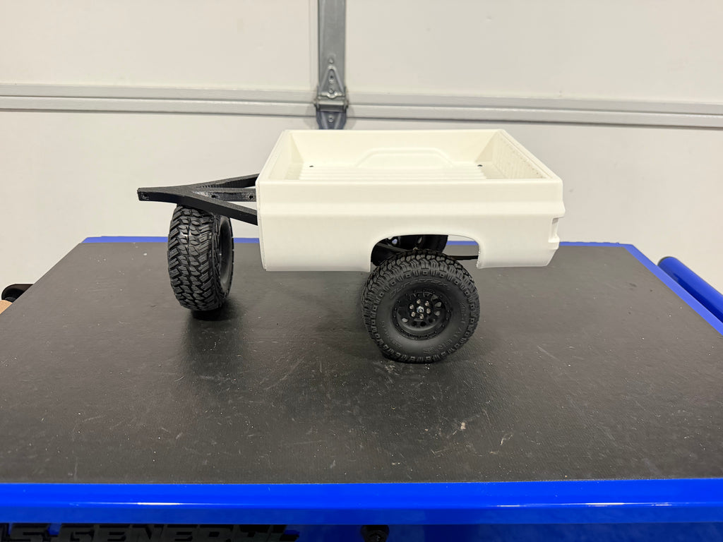 1/10 Scale 3D Printed Pickup Truck Bed Trailer