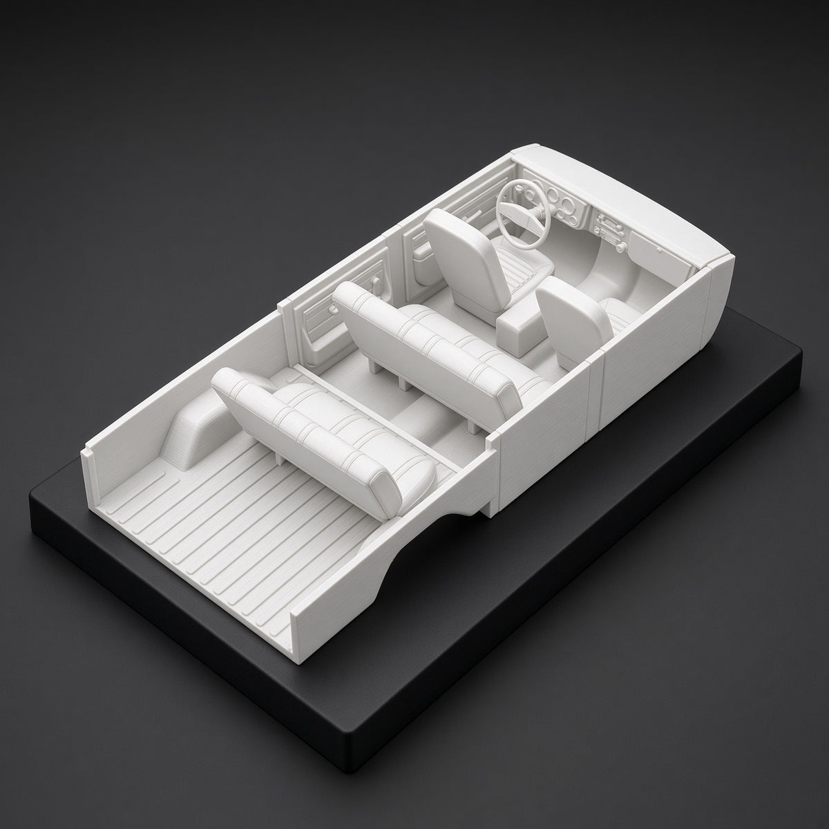 1/10 Scale 3D Printed Interior Kit for 1972 GMC Suburban RC Body