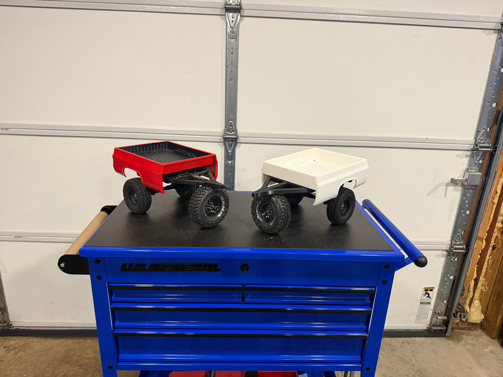 1/10 Scale 3D Printed Pickup Truck Bed Trailer