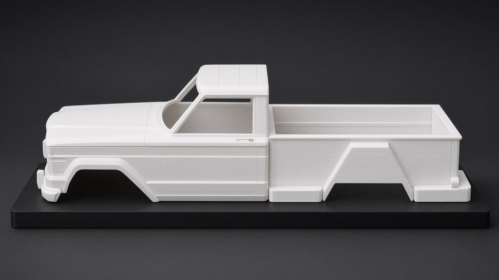 3D Printed 1/10 Scale 1963 Jeep Gladiator J200 Thriftside RC Crawler Body — The Truck from Tremors