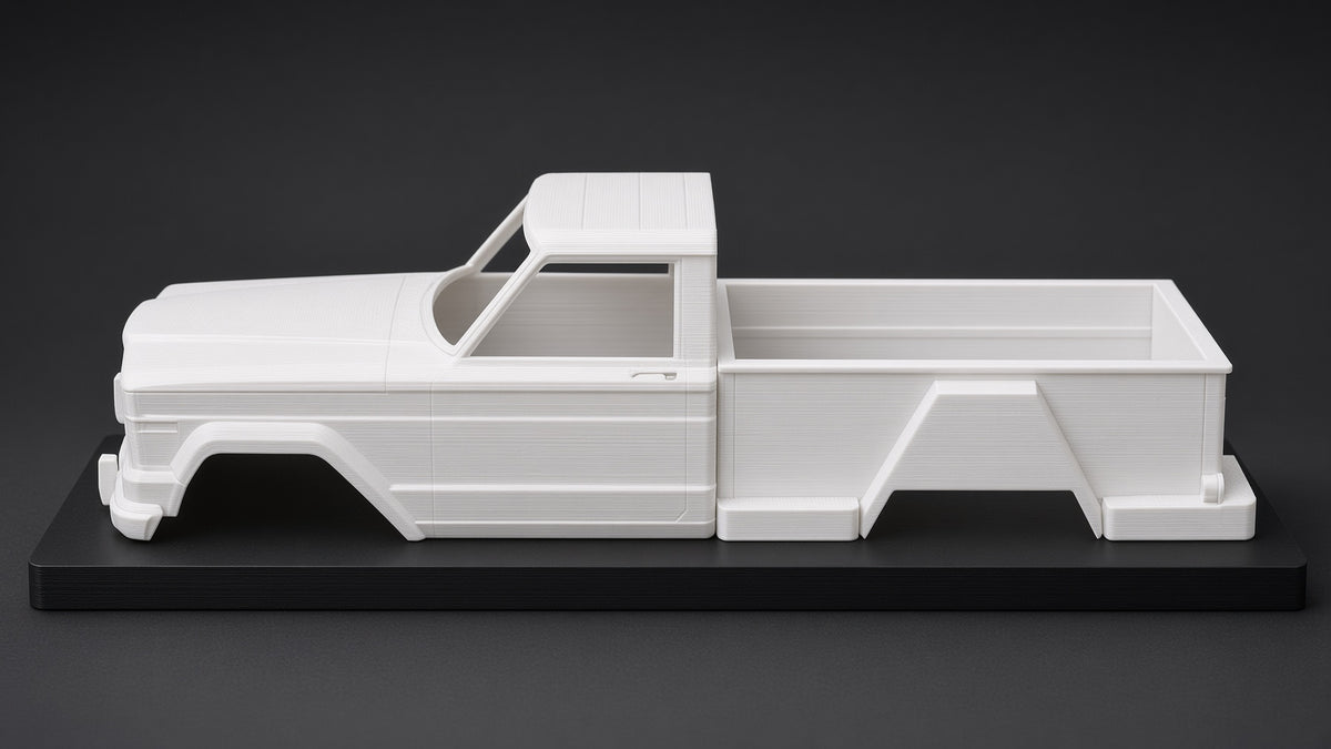 3D Printed 1/10 Scale 1963 Jeep Gladiator J200 Thriftside RC Crawler Body — The Truck from Tremors
