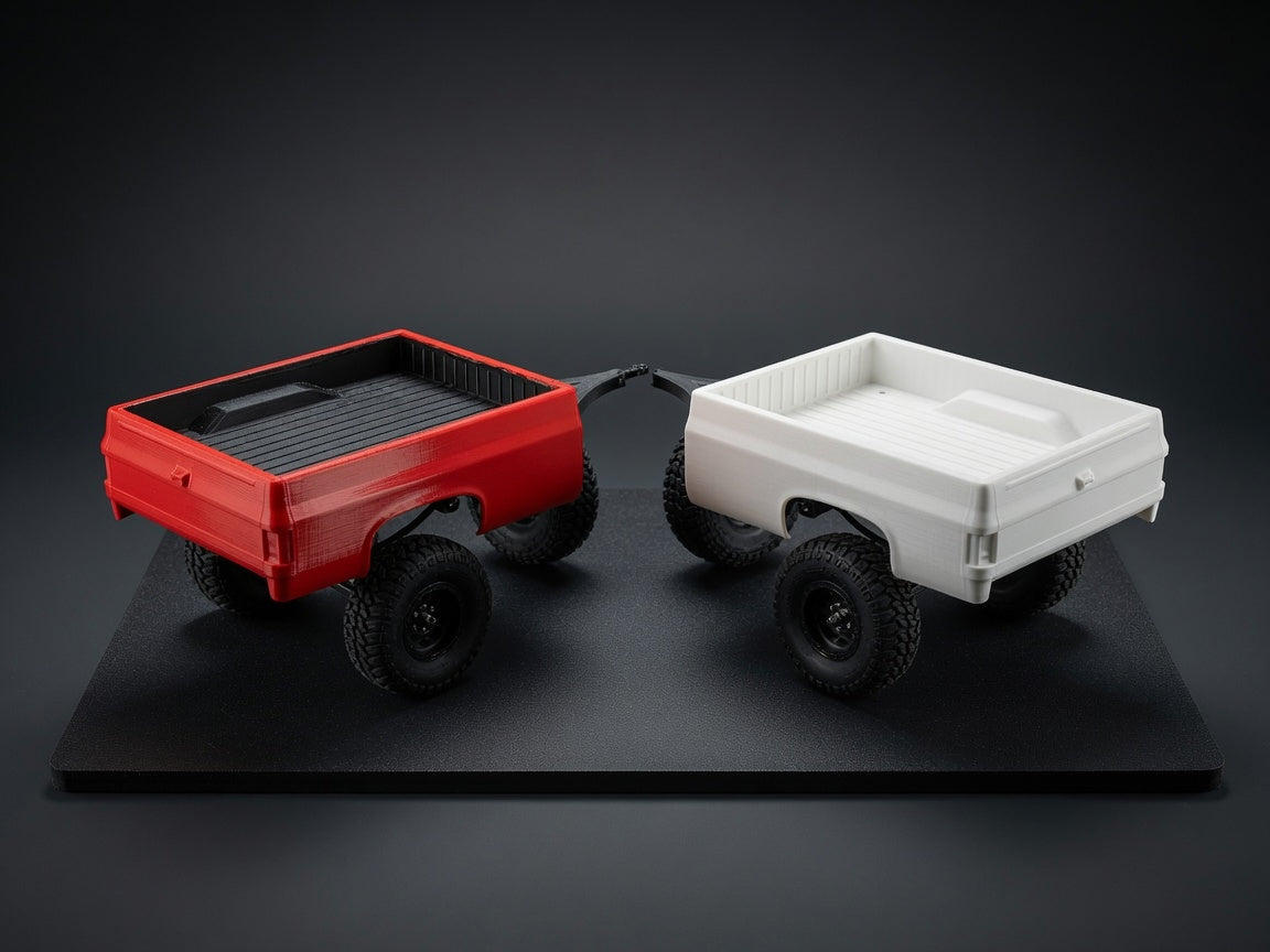 1/10 Scale 3D Printed Pickup Truck Bed Trailer