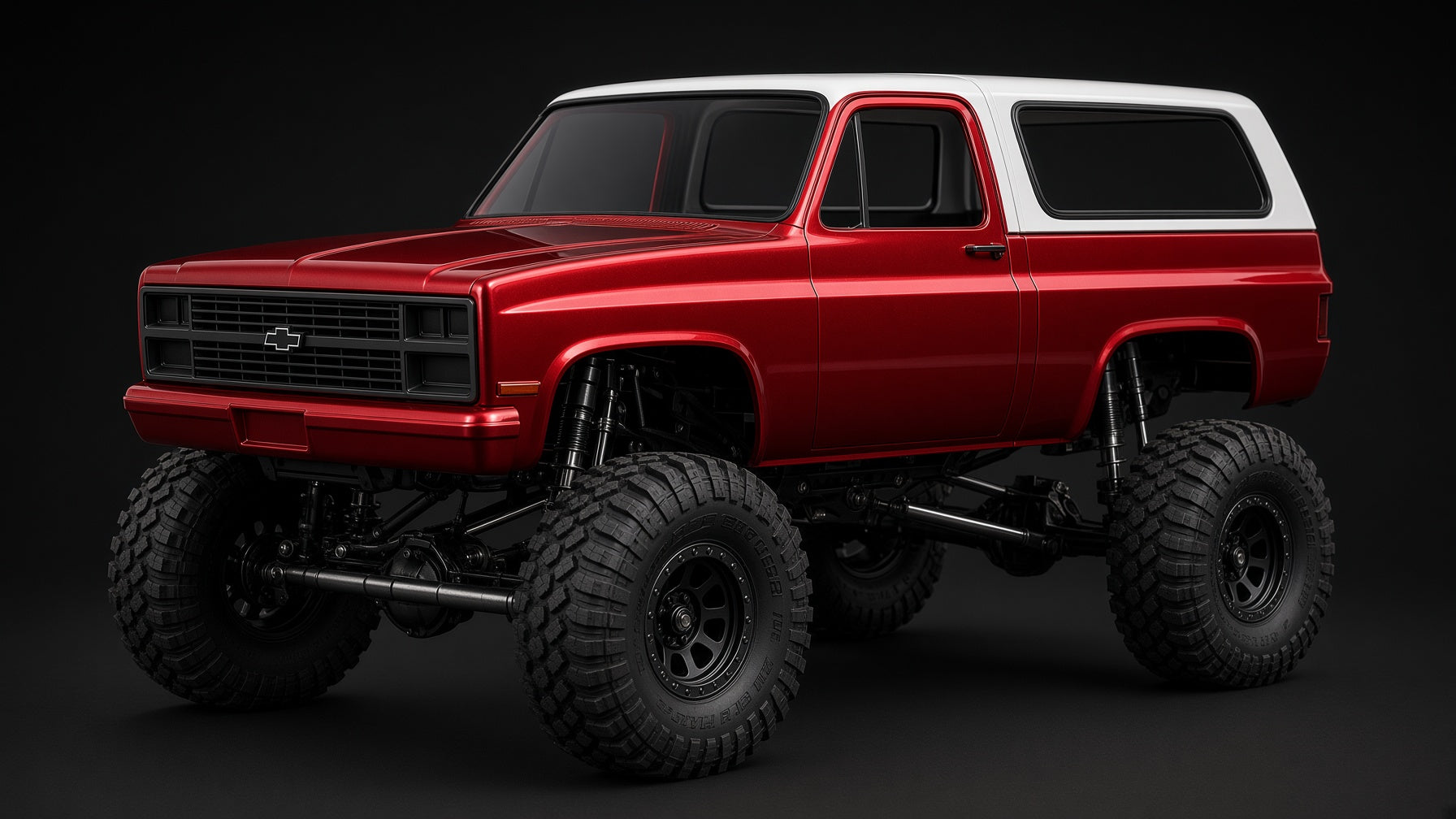 1/10 Scale 3D Printed 1984 Chevy K5 Blazer RC Crawler Body – PETG Black
