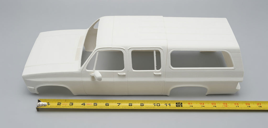 3D Printed 1989 Chevy Suburban RC Body - 1/10 Scale RC Car Body Shell