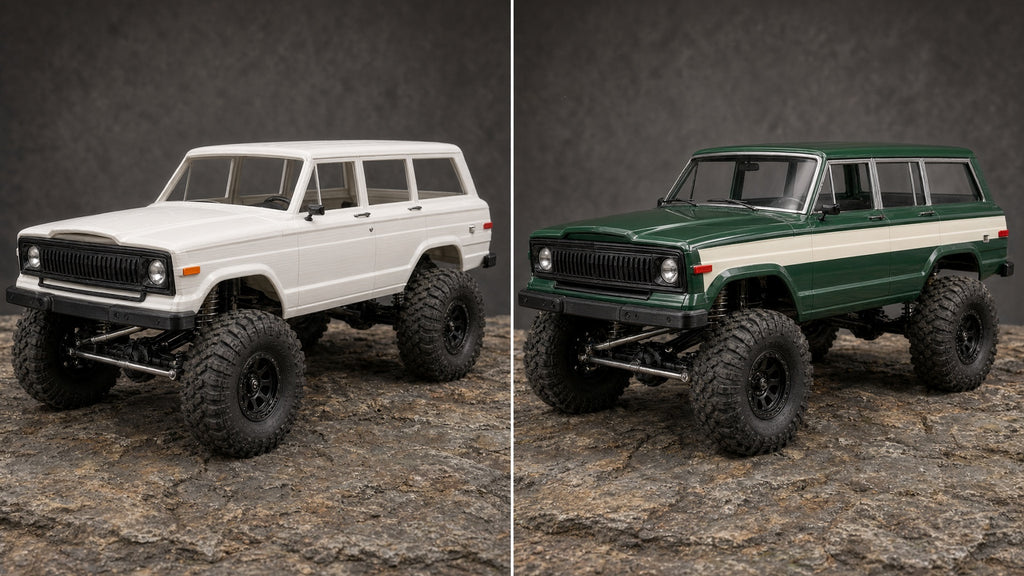 1/10 Scale 3D Printed 1973 Jeep Grand Wagoneer RC Crawler Body