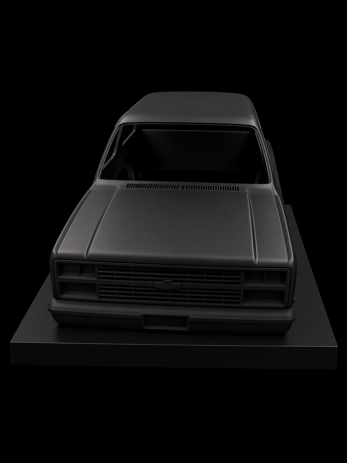 1/10 Scale 3D Printed 1984 Chevy K5 Blazer RC Crawler Body – PETG Black