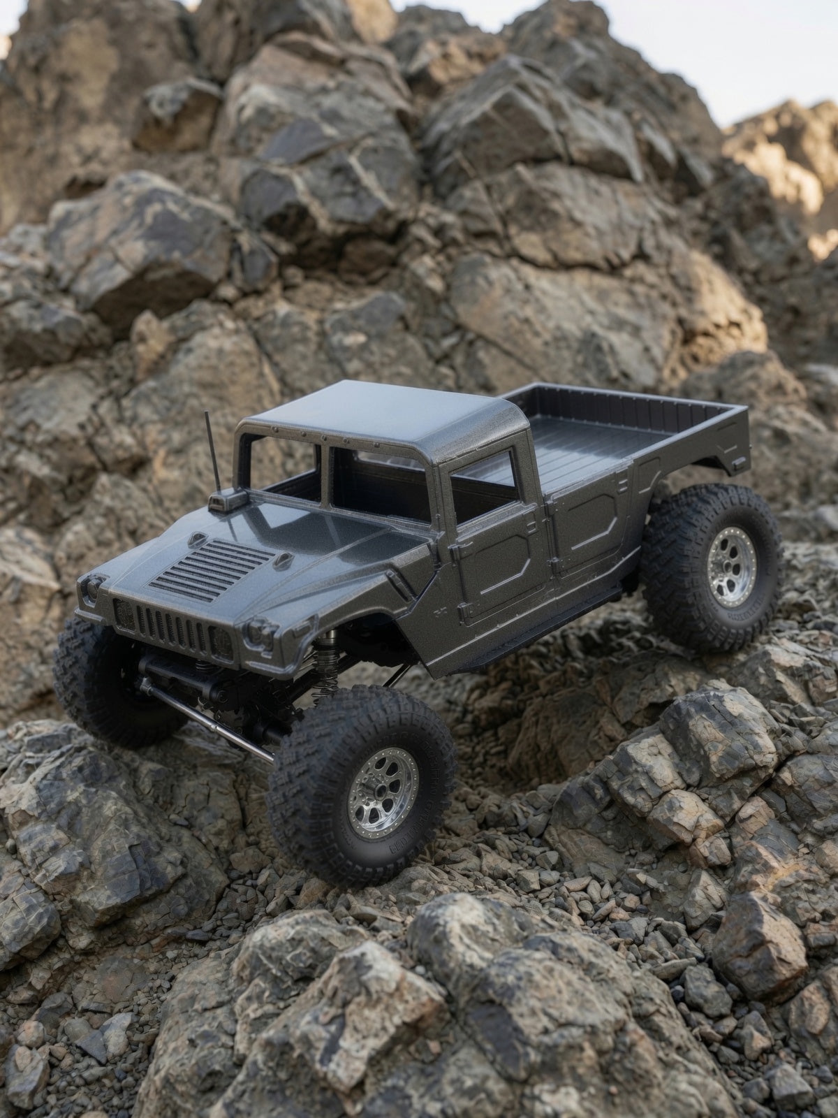 1/10 Scale 3D Printed Humvee 2-Door Truck Body RC Crawler