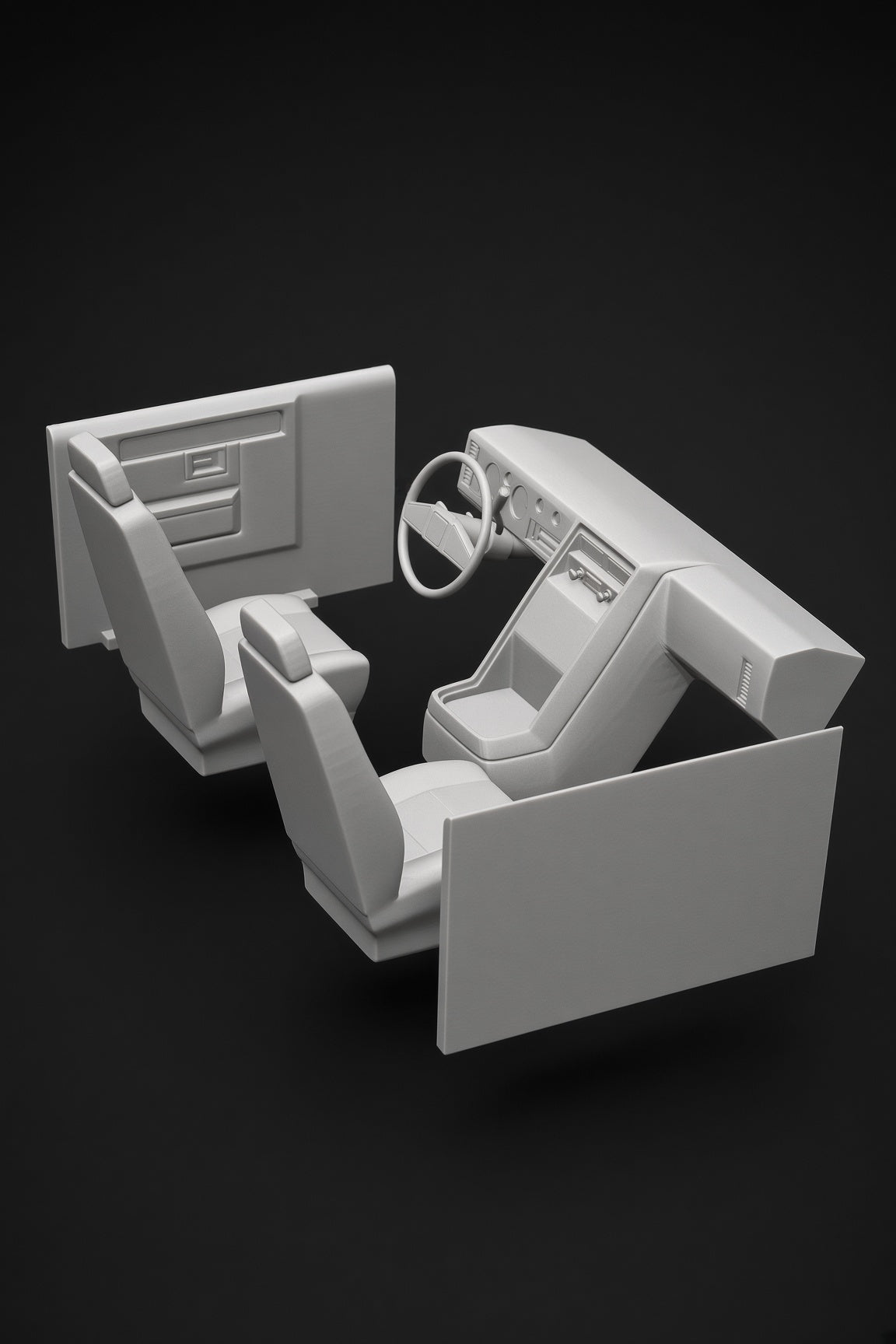 1/10 Scale 3D Printed Interior Kit for 1983 GMC Vandura RC Body