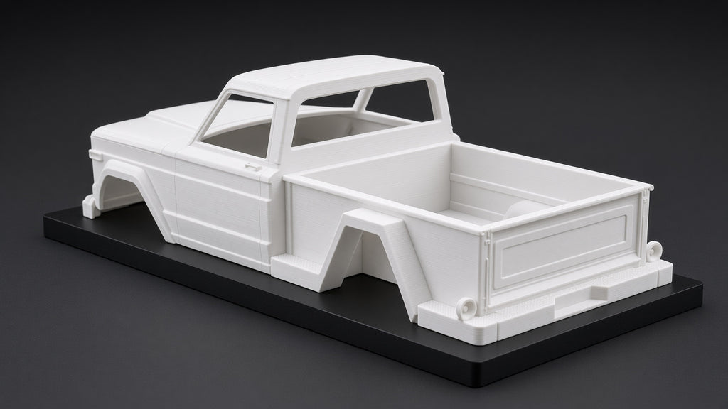 3D Printed 1/10 Scale 1963 Jeep Gladiator J200 Thriftside RC Crawler Body — The Truck from Tremors
