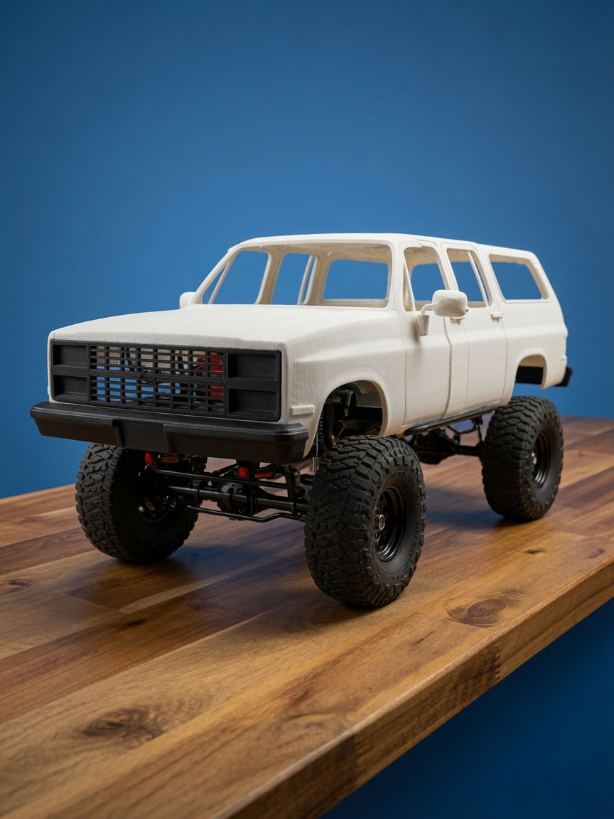 3D Printed 1989 Chevy Suburban RC Body - 1/10 Scale RC Car Body Shell