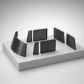 3D Printed Tinted Black Window Kit for 1/10 RC Car Bodies — Drop-In Fit, No Cutting