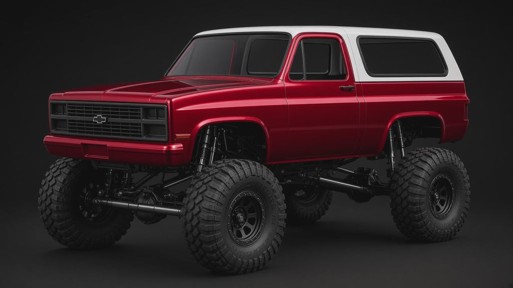 1/10 Scale 3D Printed 1984 Chevy K5 Blazer RC Crawler Body – PETG Black